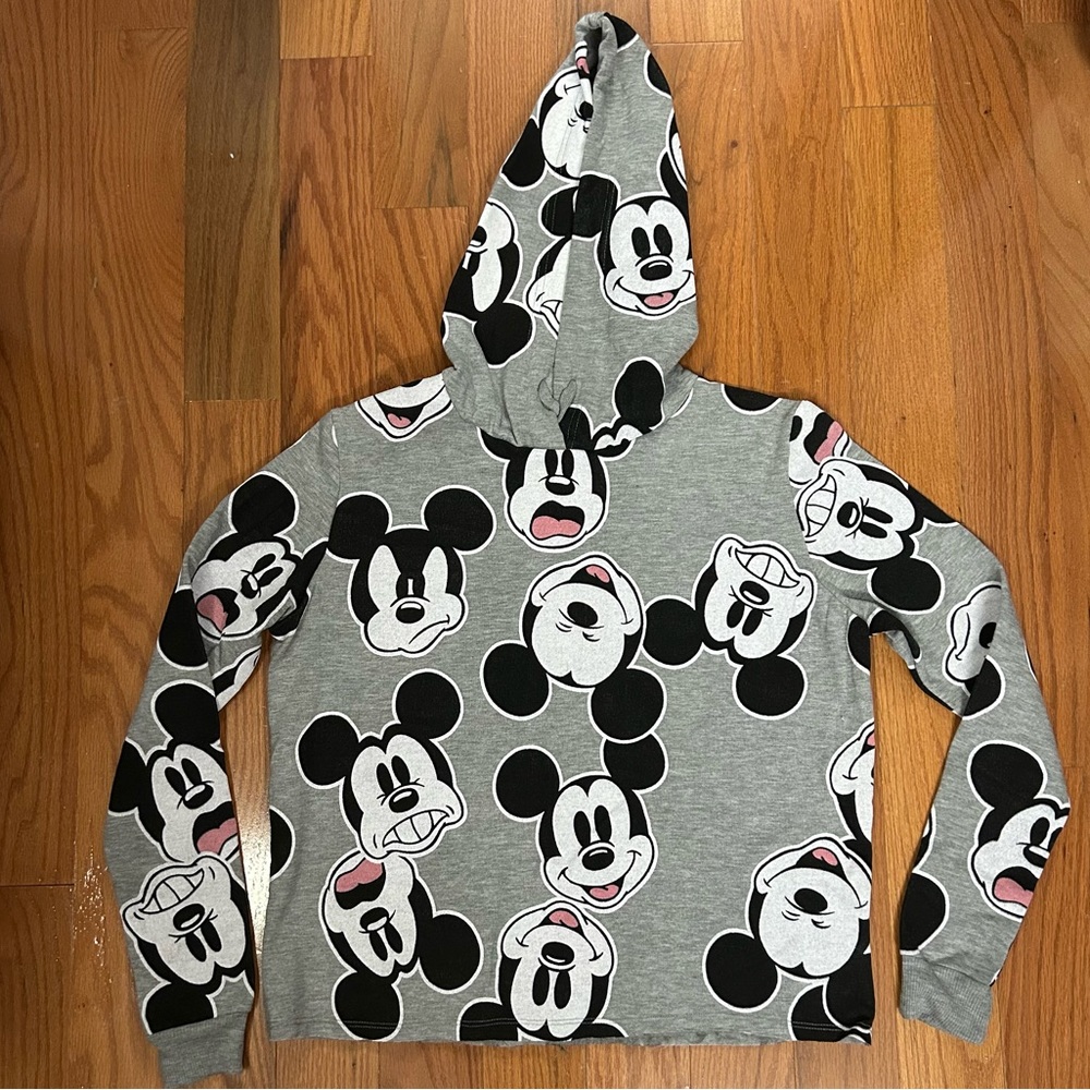 Disney Cropped Mickey Mouse Hoodie